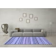 thumbnail image 3 of Ahgly Company Indoor Rectangle Abstract Blue Modern Area Rugs, 6' x 9', 3 of 4