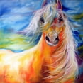 thumbnail image 2 of Baldwin, Marcia 20x20 Gold Ornate Wood Framed with Double Matting Museum Art Print Titled - Bright Day Equine, 2 of 4