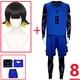 thumbnail image 3 of Disfraz de Cosplay de Anime Blue Lock Bachira Meguru, camiseta blanca, mono de fútbol, ropa de Carnaval para Halloween, 3 of 5