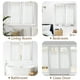 thumbnail image 5 of Cortinas de cocina Jinchan de lino plisadas, 36 cm, 2 paneles, 5 of 9