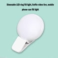 thumbnail image 4 of Anillo de luz LED Selfie Teléfono móvil Mini luces de relleno Lámpara de clip en vivo (Blanco) Ndcxsfigh Nuevos Originales, 4 of 9