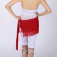 thumbnail image 2 of Tribal Belly Dance Hip Scarf Scarves Wrap Skirt Thick Fringe Sequin Red, 2 of 2