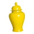thumbnail image 1 of Centro de mesa con arreglo floral en tarro de jengibre de cerámica royalvide Amarillo, 1 of 5
