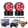 thumbnail image 4 of Sywqhk 4 Uds llantas de rueda Beadlock neumáticos para 1/24 RC coche Axial SCX24 90081 (rojo), 4 of 9