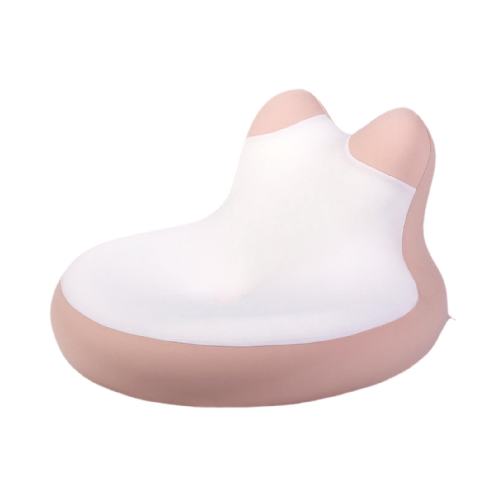 Wswqop Face Down Reading Pillow Bed Wedge Pillow Memory Foam Bedding Lying, Leaning and Pink White