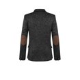 thumbnail image 3 of Blazer negro André Badi Grande jaspeado con carteras decorativas y parches de gamuza en codos 42-0295, 3 of 4