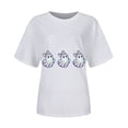 thumbnail image 6 of Godom Womens Halloween Graphic Tee Shirts Short Sleeve Tops Oversized Tshirts Trendy Casual Loose Blouse, 6 of 6