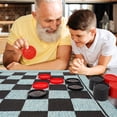 thumbnail image 3 of 3 in 1 Giant Checkers Mega Tic Tac Toe Jumbo Classic Board Games, 3 of 11