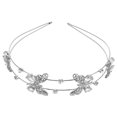 thumbnail image 1 of Rhinestone Butterflies Headband Rhinestone Headdress Bride Bridesmaids Headband, 1 of 3