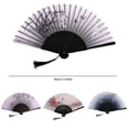 thumbnail image 3 of AQITTI Folding Hand Fan for Women Silk Handheld Folding Fan Chinese Folding Fan Japanese Vintage Foldable Fan for Dancing Cosplay Wedding Party Home Decoration for Bedroom, Home, Farmhouse, Garden, 3 of 5