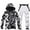 White, variant on Mens Ski Jacket and Pants Set Waterproof Snow Suit Windproof Snowboard Jacket Color: Yellow Size: M