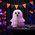 thumbnail image 5 of Halloween Decoration Indoor, Honeycomb Paper Table Centerpieces, Spooky Pumpkin Ghost Party Decor for Home Desk 6 Designs 4.33 in, 5 of 6