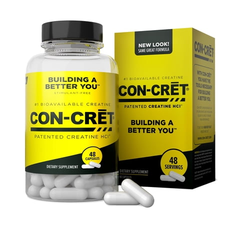 CON-CRET Patented Creatine HCl - Capsules  48 Ct