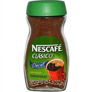 Nescaf?, Clasico, Pure Instant Decaffeinated Coffee, Decaf, Dark Roast, 7 Oz (200 G)