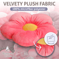 thumbnail image 4 of Butterfly Craze Daisy Lounge Flower Pillow - Cozy & Stylish Floor Cushion, Perfect Seating Solution For Teens & Kids, Machine Washable Aesthetic Decor, Plush Microfiber, Large 35" Diameter, Pink, 4 of 6