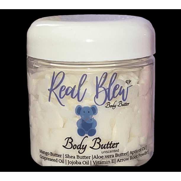 Real Blew Cosmetics 4oz Whipped Body Butter; Thick, Rich Creamy