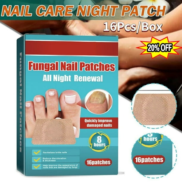 16 Patches Anti Fungal Nail TreatmentToeFungus Onychomycosis Repair Sticker