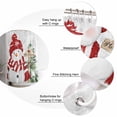 thumbnail image 6 of Christmas Red Snowman Bathroom Shower Curtains with Hooks, Winter Snowflakes Xmas Tree Berry Waterproof Fabric Washable Shower Curtain for Home Hotel Bathtub Decor 72x72 Inches, 6 of 7