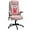 Pink, variant on Point Vibrating Massage Office Chair with Heat, Velvet High Back Executive Office Chair with Reclining Backrest, Padded Armrests and Remote