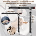thumbnail image 6 of 2 Pcs Dog Seat Belt for Car, 3-in-1 Dog Car Harness with Adjustable Metal Buckle and Elastic Bungee Leash for All Lifestages Doggy, 6 of 8