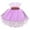 Purple, variant on Jalioing Flower Girl Dress Floral Embroidery Cap Sleeve Party Dress Pageant Wedding Bridesmaid Tulle Midi Dress