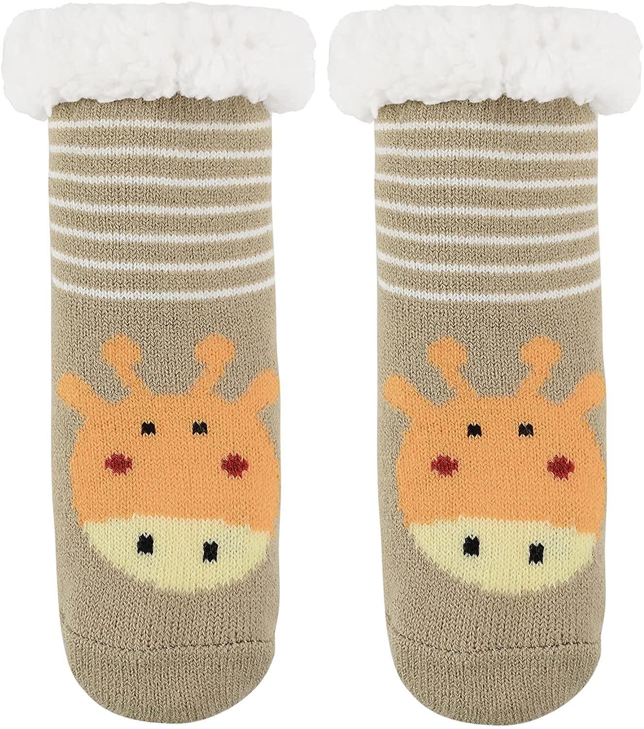 Baby/Kids Bamboo Socks with Grips - Elephant — Grippits