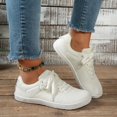 thumbnail image 2 of Casual Flat Shoes for Wide Toe Soft Insoles Comfortable Everyday Sneakers All Day Wear Women's Breathable -On Walking Footwear, 2 of 8