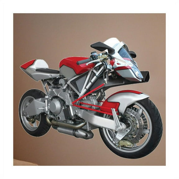Wallhogs Motorcycle III Cutout Wall Decal