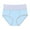 Blue, variant on Women's Sports Yoga Sexy Breathable Solid Color Stitching Seamless High Waist Underwear