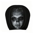 thumbnail image 2 of Scary Face Protector Covers for Cars, Car Headrest Covers, Ghost Face Headrest Covers, Car Headrest with Glowing-Eye Effects, Universal for Car Vehicle Truck SUV for Halloween Car Decor, Reusable, 2 of 7
