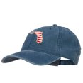 thumbnail image 2 of USA Flag Florida Map Embroidered Washed Buckle Cap - Navy OSFM, 2 of 5
