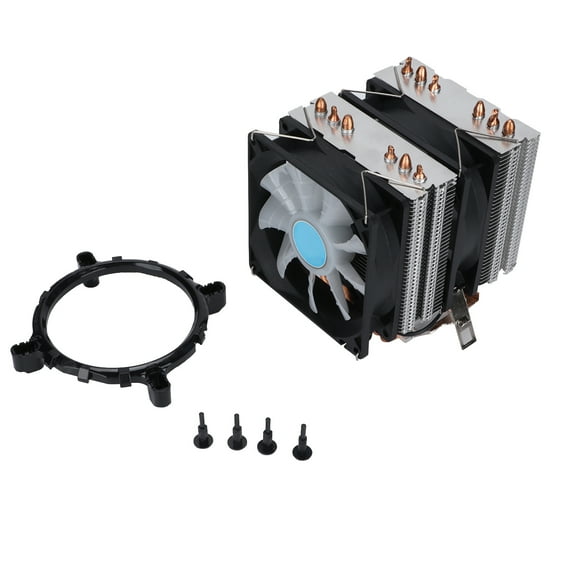 ZOUSSIQI CPU Cooling Fan 6 Pure Copper Mute Heat Dissipation Computer Radiator for Radiating EL225#10050