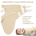 thumbnail image 3 of Manta para pañales Bublo Baby Organic Preemie de 2 a 3,2 kg, paquete de 3, 3 of 6