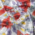 thumbnail image 5 of Ambesonne Colorful Valance Pack of 2, Poppy and Daisy Flower, 54"X12", Lavender Scarlet, 5 of 5
