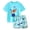 Blue, variant on Weebloom Kids Boys Swimsuits One Piece Crocodle Print With Zipper Front Swim Cap Quick Dry Upf 50+ Toddler To Big Kids For Pool Beachwear Bathing Suits Boys' Swimwear 3-8 Years