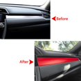 thumbnail image 4 of Xotic Tech Dashboard Center Console Stripe Cover Trim, Sporty Red, Compatible with Honda Civic 10th Gen, 4 of 9