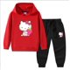 thumbnail image 3 of Hello Kitty primavera y otoño nueva ropa para niños Sudadera con capucha suéter pantalones de dos piezas de algodón para bebé traje de manga larga para niños, 3 of 5