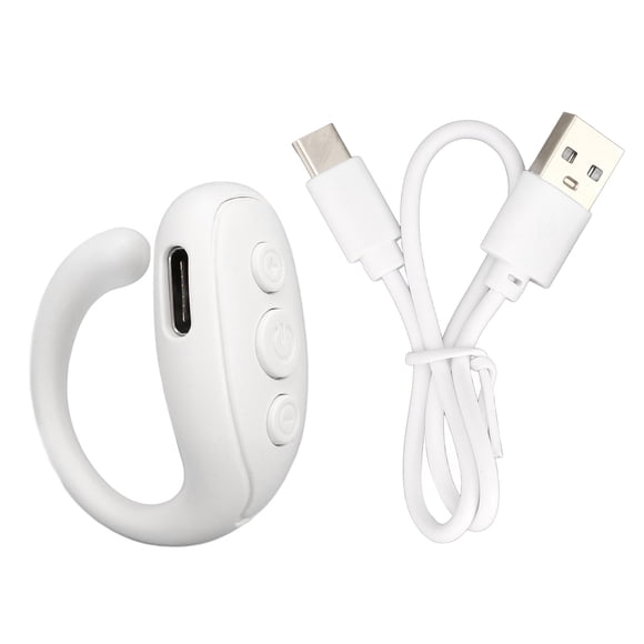 Teléfono móvil Bluetooth remoto ABS forma de anillo Batería de larga duración cámara obturador remoto para tableta blanco