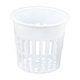 thumbnail image 2 of Plastic Garden Mesh Net Pot Hydroponic Basket Planting Nursery Grow Supplies, 11cm/4.3inch Wide Mouthed Hydroponic Growth For Soilless Of Root Controlled Seedlings,White, 2 of 5