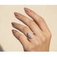 thumbnail image 3 of Jewelerix 2 Carat Marquise Cut Moissanite Halo Engagement Ring in 14K White Gold, Anniversary & Promise Ring for Her, Gold Vermeil, Sizes 3-10, 3 of 4