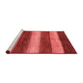 thumbnail image 2 of Ahgly Company Machine Washable Indoor Square Abstract Red Modern Area Rugs, 4' Square, 2 of 4