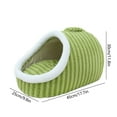 thumbnail image 3 of Cute Enclosed Cat Sleeping Bed, Soft Plaid Pet Sleep Nest with Removable Cover, Washable Warm Pet Bed for Small Medium Large Cats Dogs, Portable Pet Sleep Supplies, 3 of 6