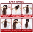 thumbnail image 4 of Uxcell  Bird Nest Magic Hair Clip, Hairs Maker Flocking Ponytail Holder Hair Barrettes Accessories Shaper for Women  Girls Hair Ties Curly Hairs (4 Pack, Black/Gray/Purple/Light Brown), 4 of 7