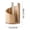 Beige, variant on Black Paper Towel Holder Countertop with Wood Round Base and Iron Stand, One-Handed Tear for Kitchen Bath, Weighted Paper Towel Holder Countertop