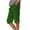 *3-Green, variant on VBVC Women's Gradient Cotton-Linen 5-inch inseam Pants,Summer Knee-Length Trousers For Women,Ladies Button Split Cropped Sweatpants with Pockets,Beige,S-2XL