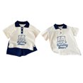 thumbnail image 2 of Jumpingount Disfraces de hermana, jersey de moda, Tops con cuello vuelto, pantalones cortos, bonitos trajes de manga corta de dibujos animados, conjuntos de ropa Vestido ciento diez, 2 of 6