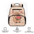 thumbnail image 6 of KUIFORTI Watermelon Capybara Toddler Backpack for Girls Kids School Bag with Multiple Organizer Pockets Breathable Adjustable Straps for Preschool Kindergarten Back to School Supplies, 6 of 7