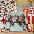 thumbnail image 6 of Naloa Adorable Puppy Portrait Drawstring Christmas Bags, 3D Xmas Gift Bags, Christmas Wrapping Bags, Xmas Goodie Bags, Treat Pouch Bags, Party Favor Bags-Medium, 6 of 9
