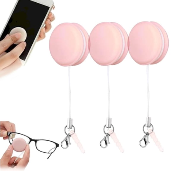 Clearance! Fingerprint Eraser for Screens 2024 New Fingerprint Eraser Macaronpro Phone Screen Cleaner Screen Wiper with String for Hanging Keys Portable Screen Glasses Cleani 3Pc, Cleaning Ball