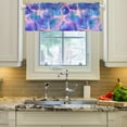thumbnail image 2 of Yayeee Kitchen Valance Rod Pocket 54" x 18" Living Room Window Curtain, Pink Starfish Pattern, 2 of 6
